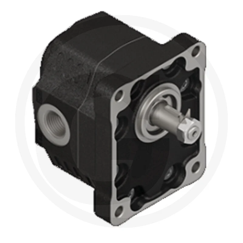 Hypex Hydraulik Zahnradmotor reversierbar 82cm3 / Konuswelle 1:8 / 4-Loch Flansch