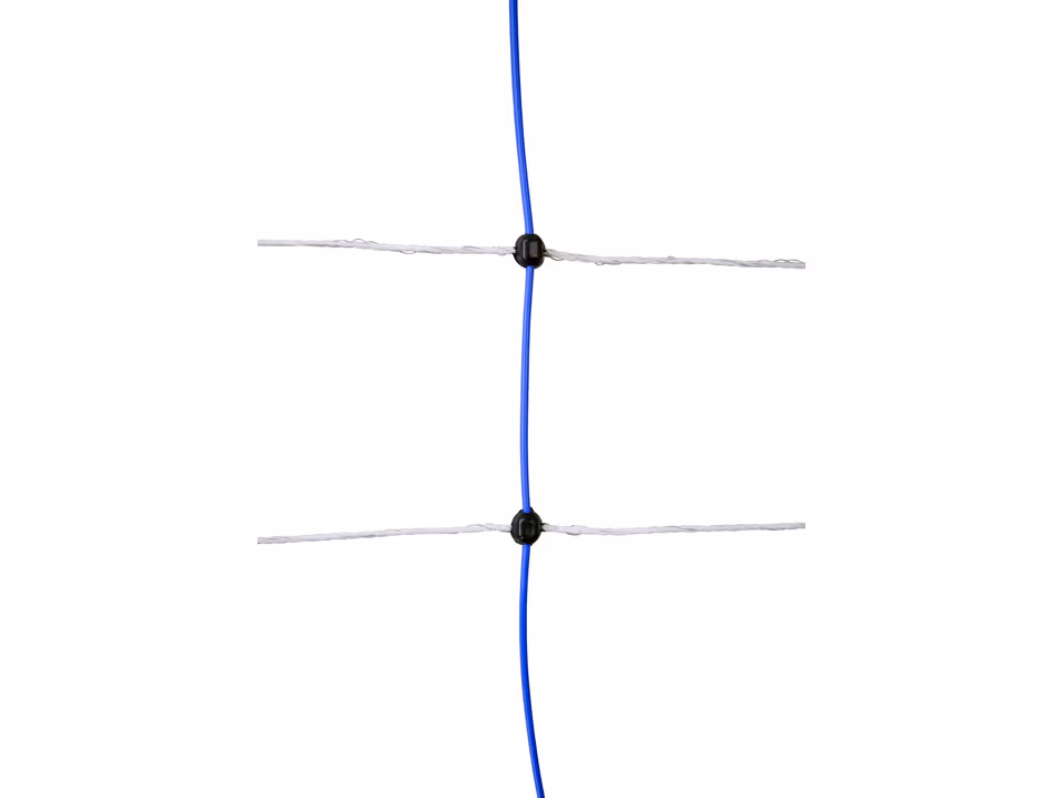 AKO TitanNet 145, blau/weiß 25m, 145cm, Doppelspitze
