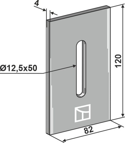 BL3091 Abstreiferblech - passend zu Kverneland 306631 / Maletti 306631