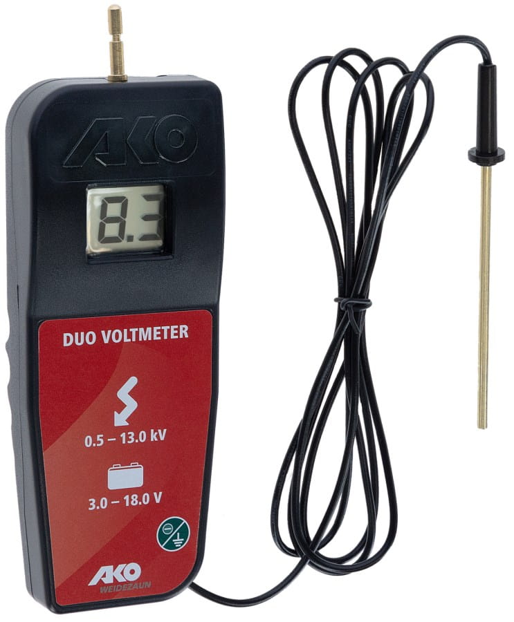 AKO Digital-DUO-Voltmeter – Digitaler Weidezaun Spannungsprüfer 0,5–13 kV