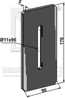 BL30265 Abstreiferblech für Packerwalzen