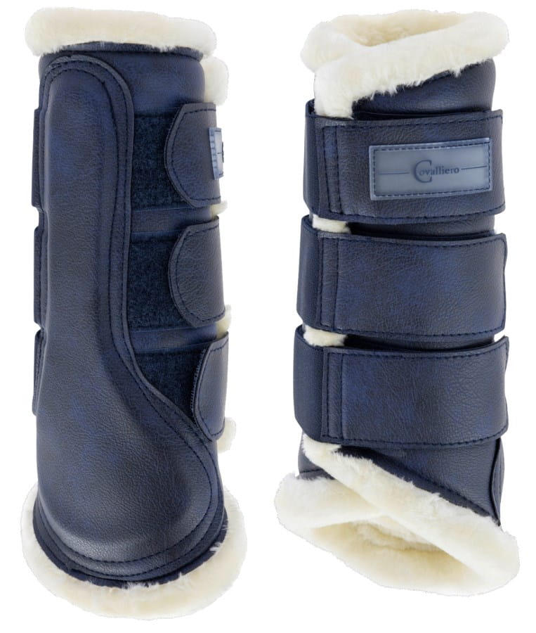 2x soft gaiters Pelisa - faux fur