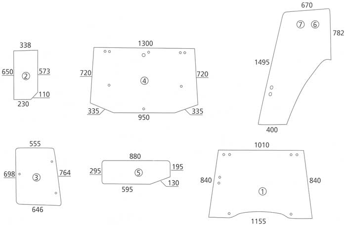 BL26703 Teilscheibe links