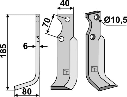 BL5161 Fräsmesser L - passend zu Goldoni 14192