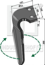 BL27510 Kreiseleggenzinken, rechte Ausführung