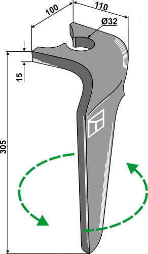 BL27531 Kreiseleggenzinken L - passend zu Breviglieri E0100129