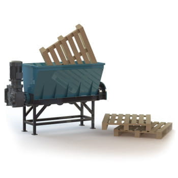 Palettenschredder / Palettenzerkleinerer - 400V / 22kW