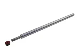 Kolbenstange doppelwirkend ohne Gewinde 236mm / Hub 100mm / Stange 16mm - verchromt