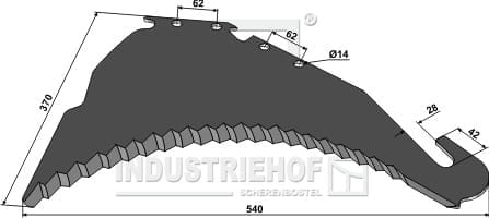 BL29798 Ladewagenmesser 5mm - passend zu Strautmann 410.18.502