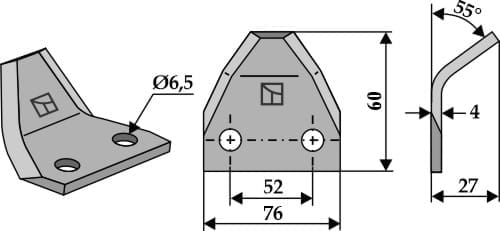 BL29562 Futtermischwagenmesser - passend zu Seko 244.79.016