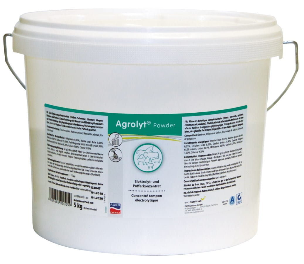 Ergänzungsfuttermittel Agrolyt® Powder - Eimer 5kg