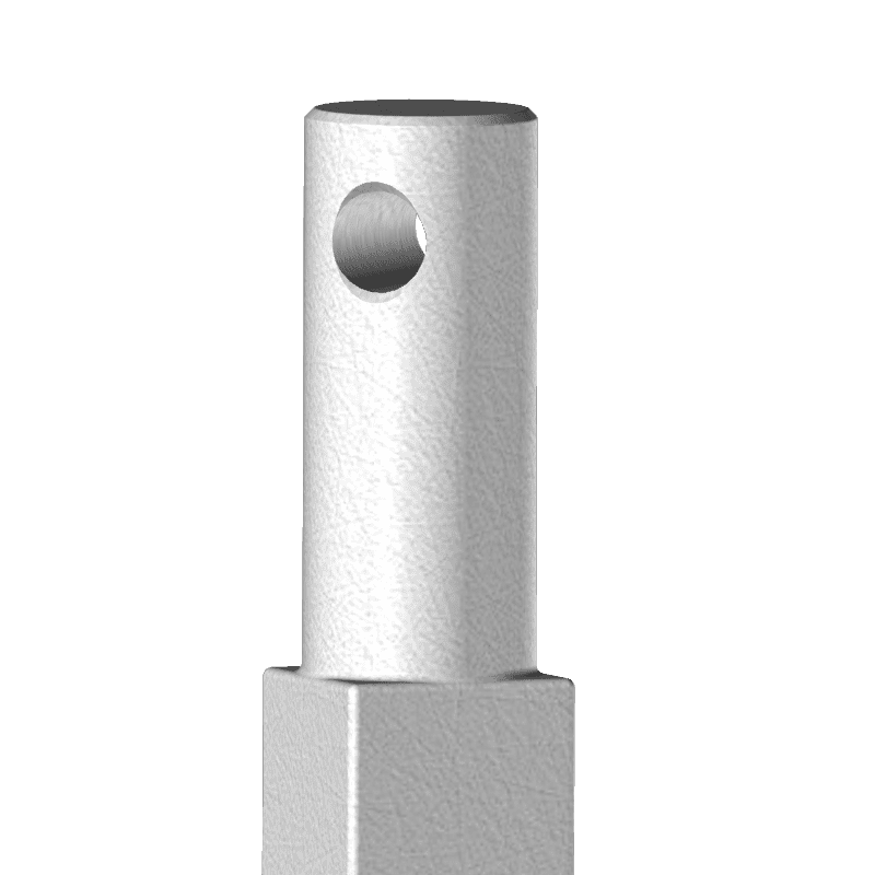 Floor milling tines, square, 25