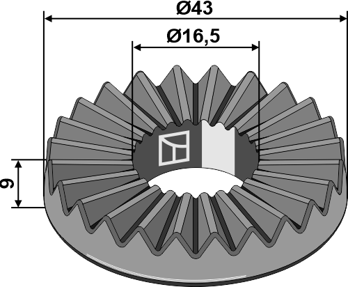 660-116 Klemmverstellscheibe 24 Zähne - passend zu Clemens CW902000900