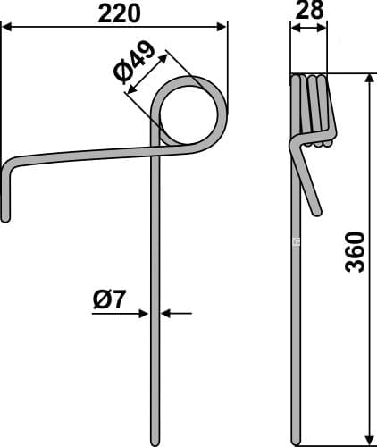 BL29092 Striegelzinken - passend zu Amazone 3408200 / 342031010108