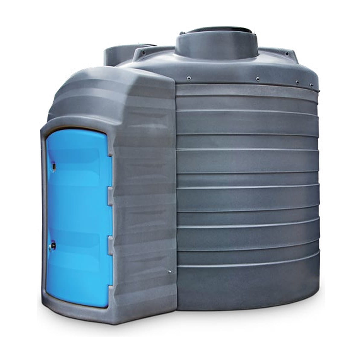 Tanks, Wassertank, Speicherbehälter, Polyethylen, Blaues Deckel