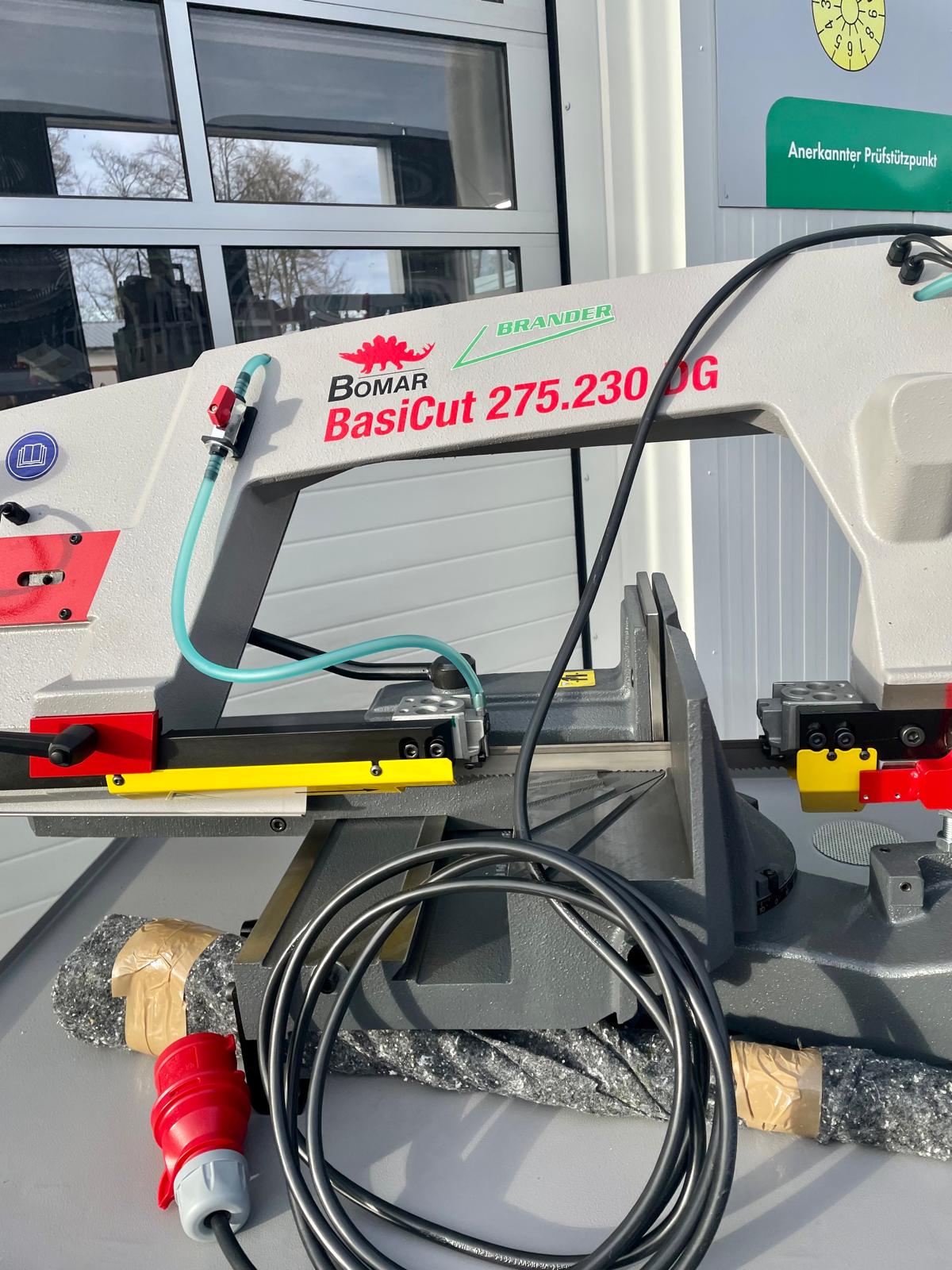 BOMAR BasiCut 275.230 DG – manuelle Metallbandsäge mit stabilem Graugussrahmen, Hartmetall-Sägebandführung und 1.500 W Antrieb