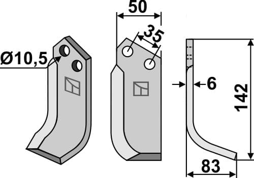 BL6382 Fräsmesser VAL-07R