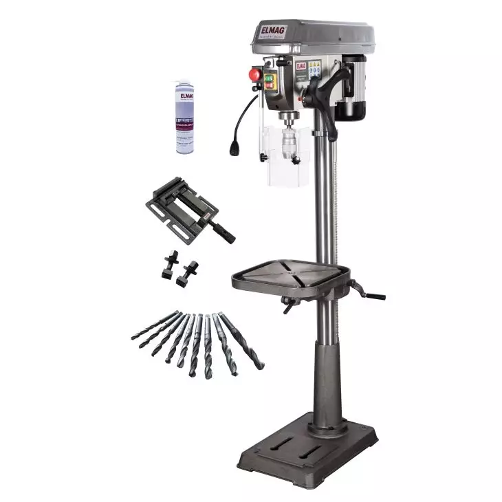 Säulenbohrmaschine KBM 25 SN – 1.100 W | Profi-Bohrmaschine mit LED, Rechts-/Linkslauf & 25 mm Bohrleistung