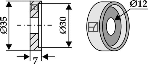 BL4273 Buchse für Strohhäckslermesser - passend zu CLAAS 7558600