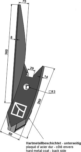 BLET34219 Randschar L - passend zu Lemken 3374447