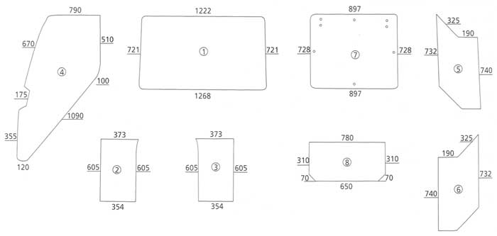 BL16848 Heckscheibe unten