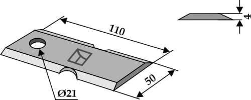 BL4312 Strohäckslermesser - passend zu JF 2010-027A