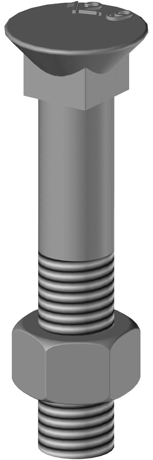 BTFCC1270 SCHRAUBEN - KOPF VIERECKIGER KRAGEN TFCC 12*70 CL.12.9