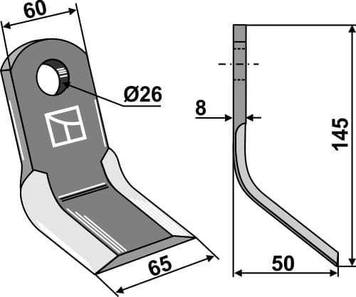 BL3658 Y- Messer 145mm - passend zu Ferri 0901003