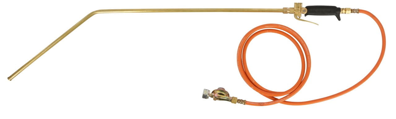 Kerbl Euterhaarentferner Lanze 100cm / Schlauch 300cm - mit Gasflaschenanschluss und Druckminderer