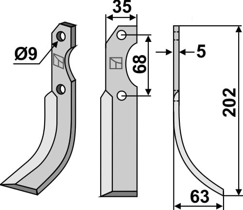 BL4705 Fräsmesser R - passend zu Barbieri 2109