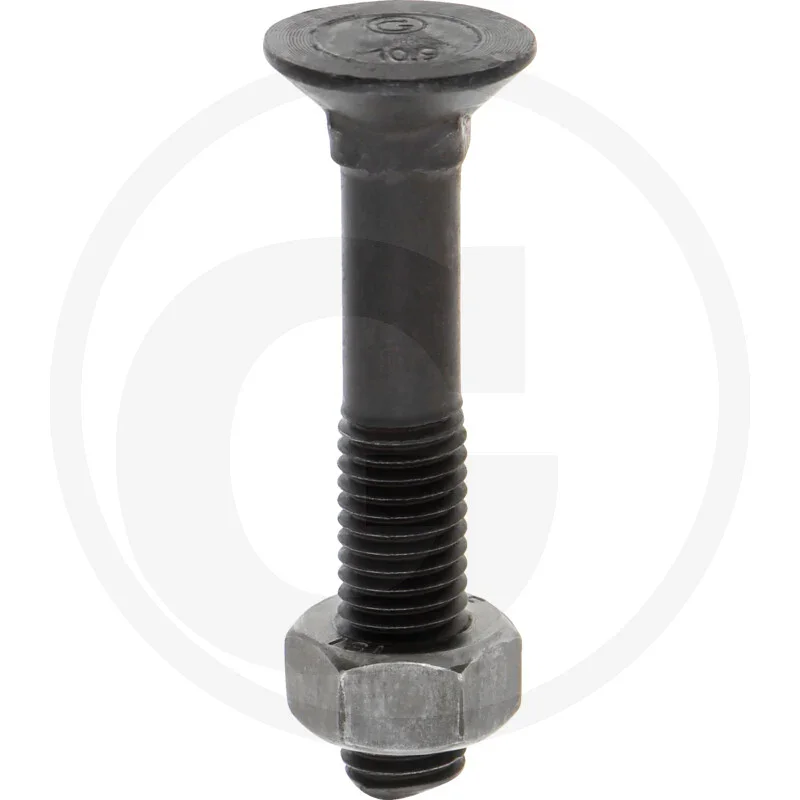 Plough screw with nut 12x70 DIN 608