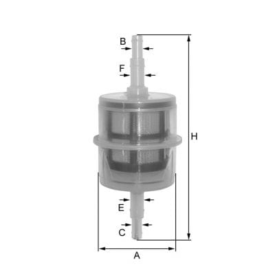 BLZP8048FP FIL Filter ZP8048FP Kraftstoff-Leitungsfilter Inline