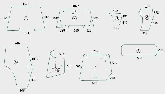 BL26813 Heckscheibe unten