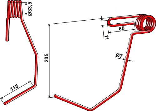 BL29152 Striegelzinken - passend zu Lemken DKA / Eurodrill 3537038