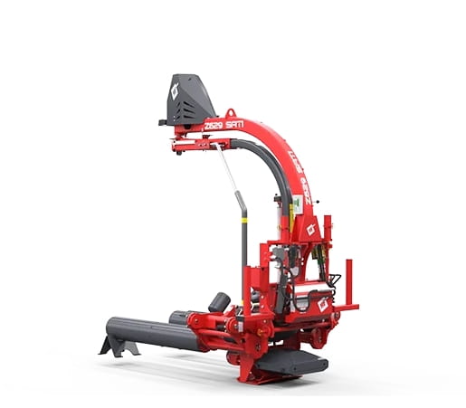 Metalfach Z629 bale wrapper | 3-point linkage | self-loading & hydraulic | for bales up to 1500 mm