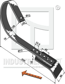 BL28683 Schleppzinken komplett - passend zu Kverneland RF2340986