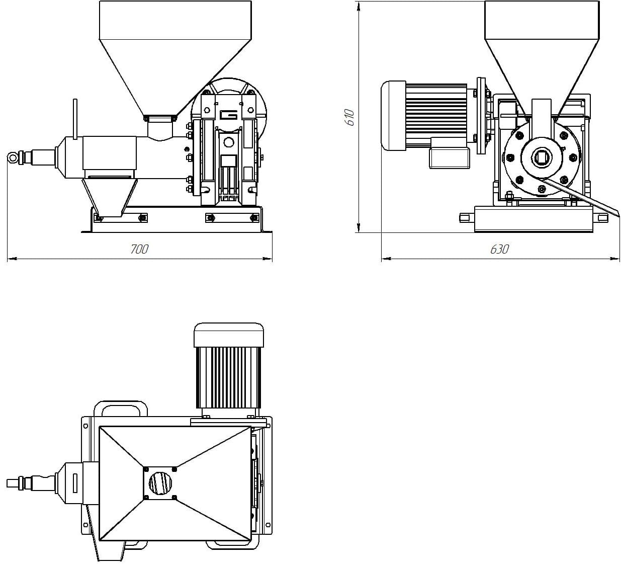 Screw press for oil extraction – cold oil press 16 l/h | High-quality oil press machine