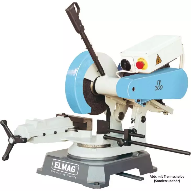 Elmag Metall-Trennmaschine TV 300 – 4.000 W Power, 5.400 UpM und Trennscheibe 300 mm