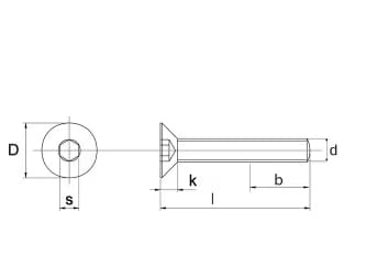 Senkschraube M10x30 DIN 7991 - verzinkt
