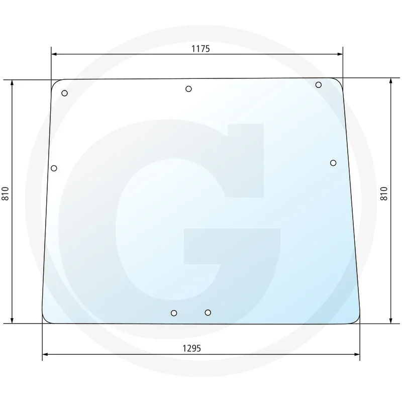 Image No.: 1 - Front windshield for cabin: Module 3000