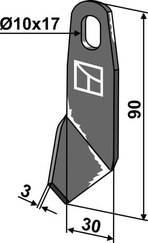 BL28050 Flügelmesser R - Universal