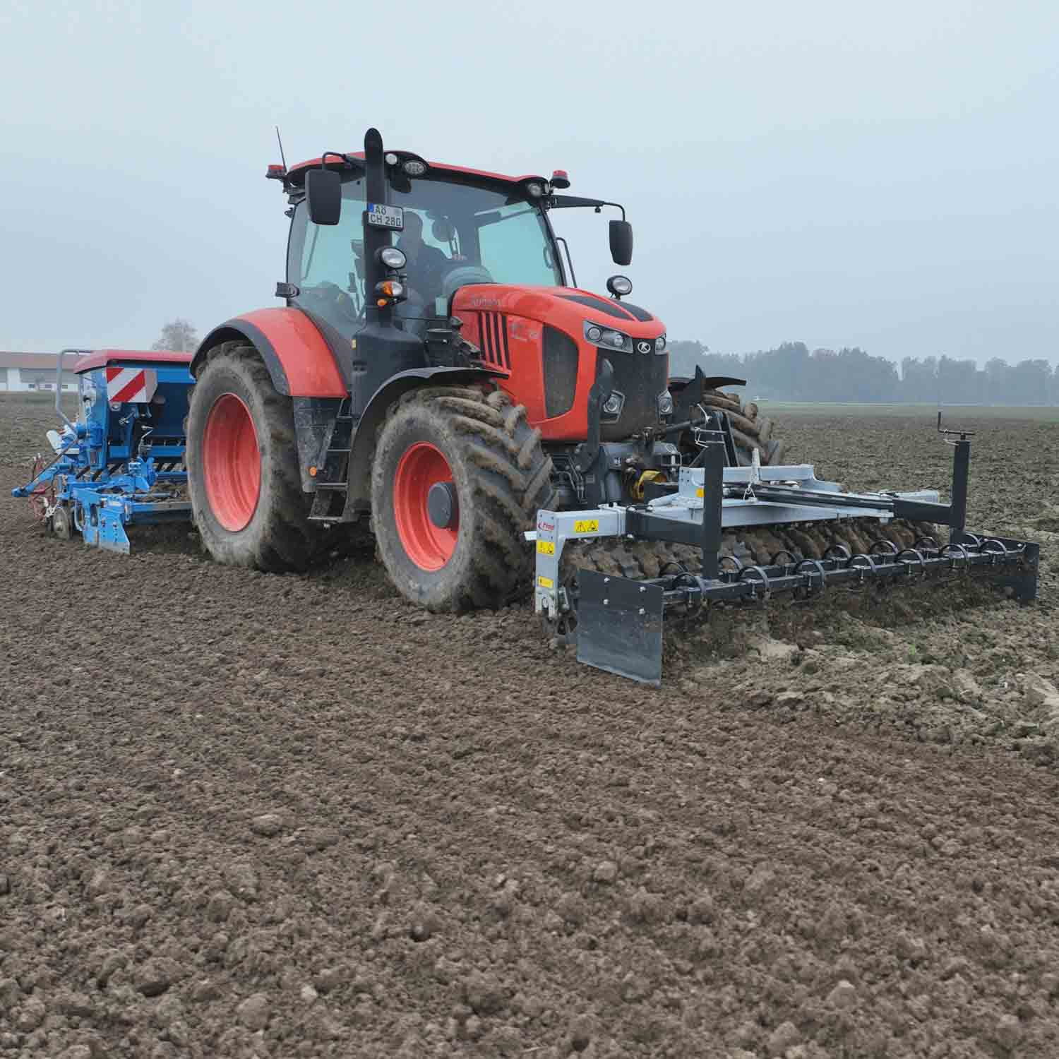 Fliegl Frontpackerwalze 3000 mm | Dreipunktaufnahme | inkl. Voregge | robust & effizient