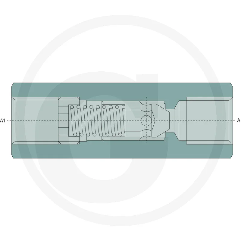 RV-R-12 non-return valve (10 bar)