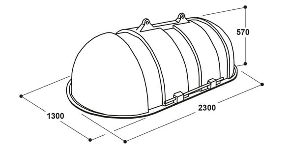 Suevia Kadaverabdeckung | UV-beständig | Hygienische Tierkörperabdeckung