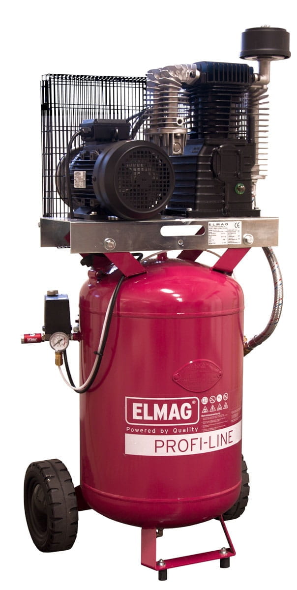 Elmag Compressor PROFI-LINE PL-V 600/10/100 D (mobile, with filter regulator)