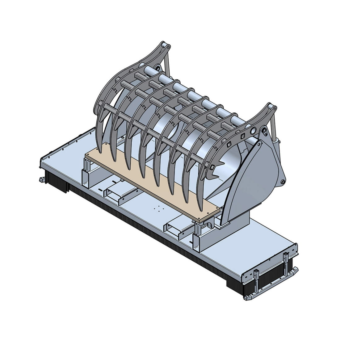 AUFPREIS Greifschaufelaufnahme für Kehrbesen