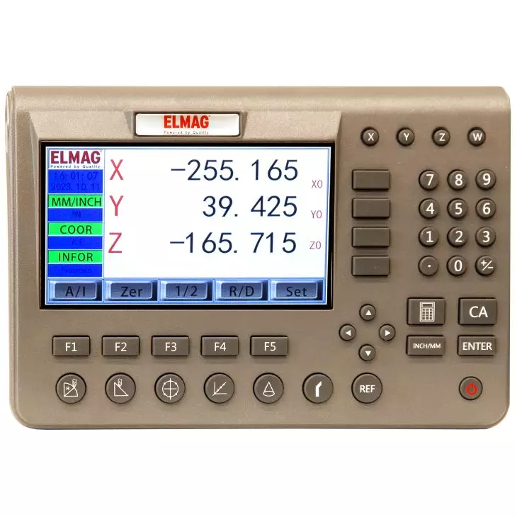 ELMAG MFB 45 GLH Milling and Drilling Machine – 45 mm Drilling Capacity | 3-Axis Digital Readout | Start-Up Service