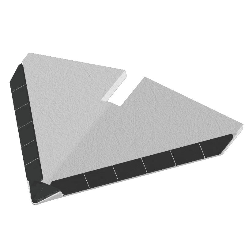 BL40892 Hackschar Type Carré - Breite 200mm