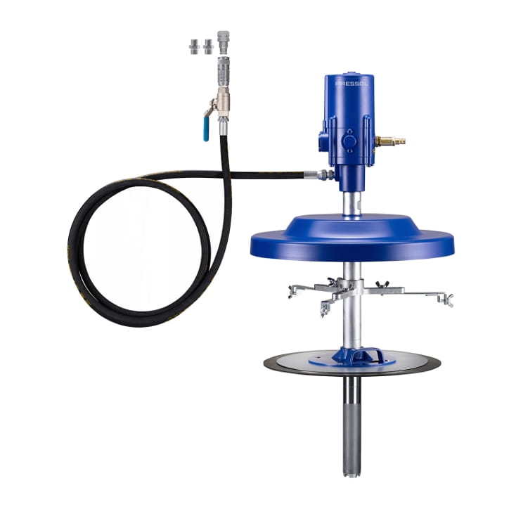 Pressol LubeFILL 10 PRO Fettsystem für Zentralschmieranlagen 15 kg – Pneumatik Fettförderanlage mit 4 m Förderschlauch