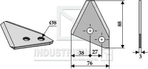 BL29665 Futtermischwagenmesser